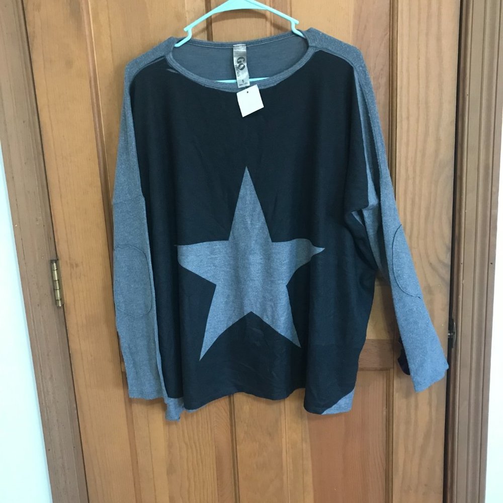 NWOT Go Couture Star Top - Picture 2 of 2